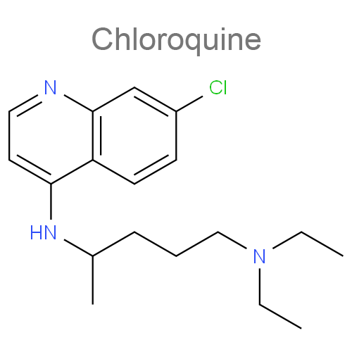 Структурная формула Хлорохин + Примахин