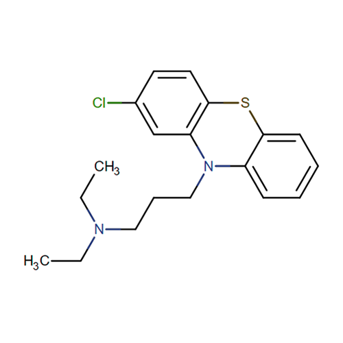 Структурная формула Хлорпроэтазин