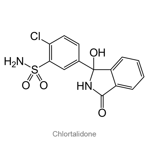 Структурная формула Хлорталидон