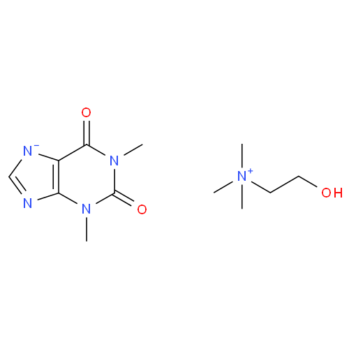 Структурная формула Холина теофиллинат