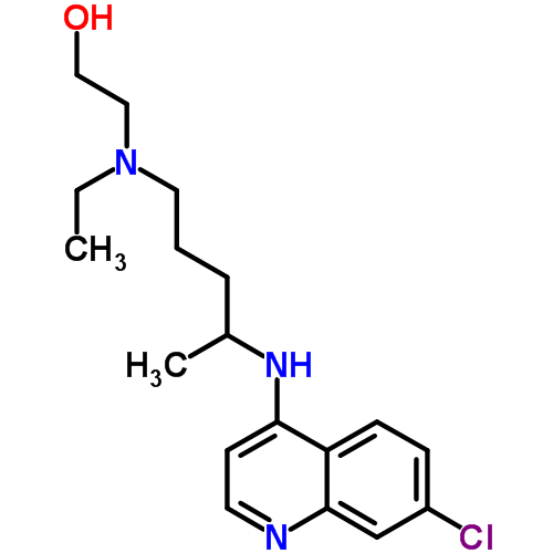 Структурная формула Гидроксихлорохин