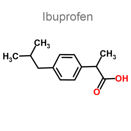 Структурная формула Ибупрофен + Кодеина фосфата гемигидрат