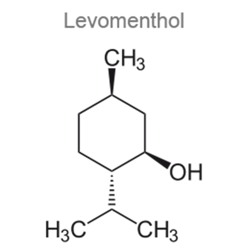 Структурная формула 2 Ибупрофен + Левоментол