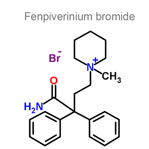 Структурная формула 3 Ибупрофен + Питофенон + Фенпивериния бромид