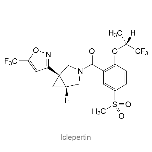 Структурная формула Иклепертин