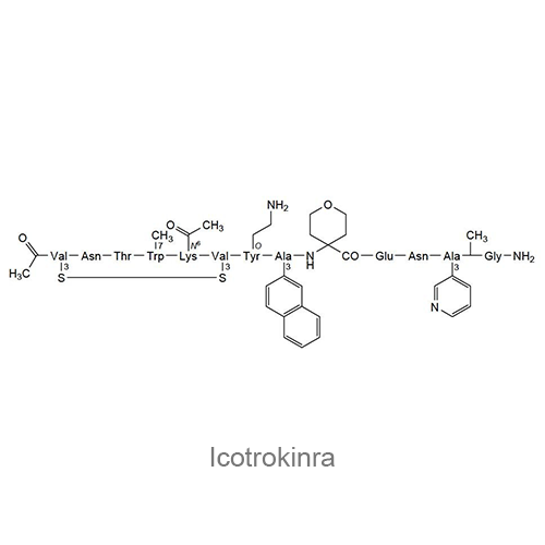 Структурная формула Икотрокинра