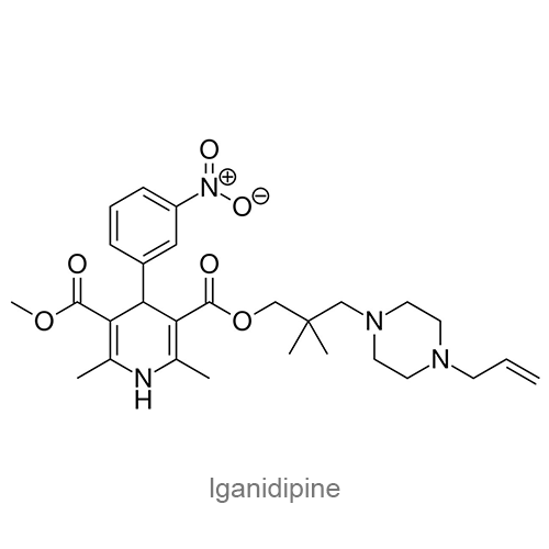 Иганидипин структурная формула
