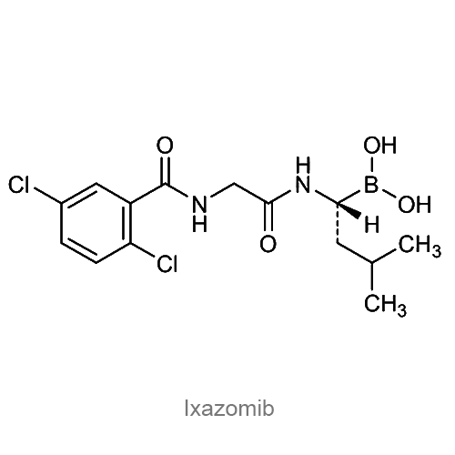 Структурная формула Иксазомиб