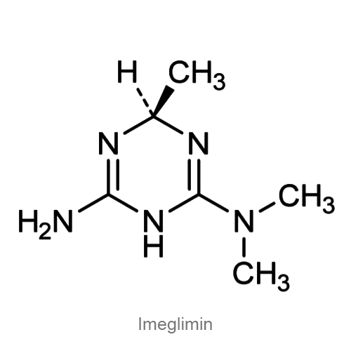 Структурная формула Имеглимин