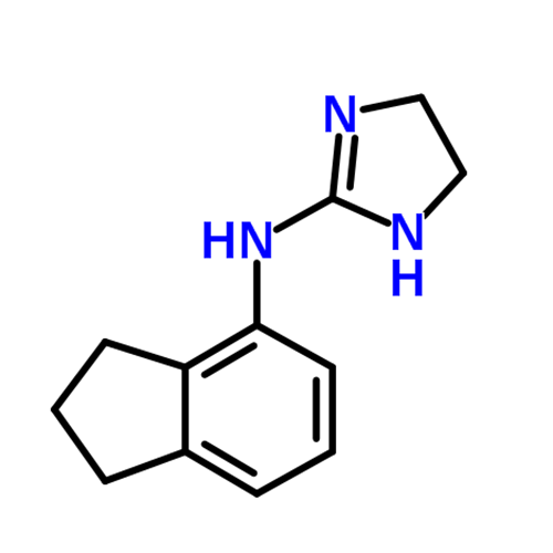 Структурная формула Инданазолин