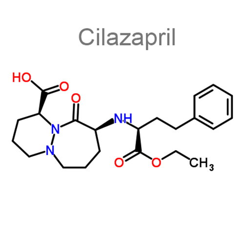 Структурная формула 2 Индапамид + Цилазаприл