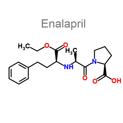 Структурная формула 2 Индапамид + Эналаприл