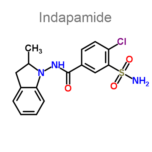 Индапамид + Периндоприл структурная формула