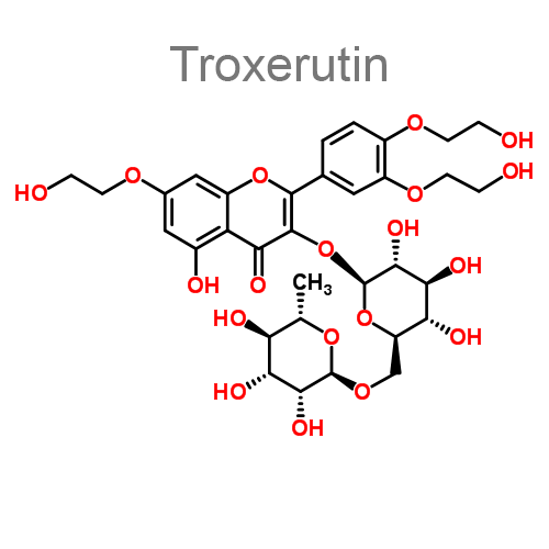Индометацин + Троксерутин структурная формула 2