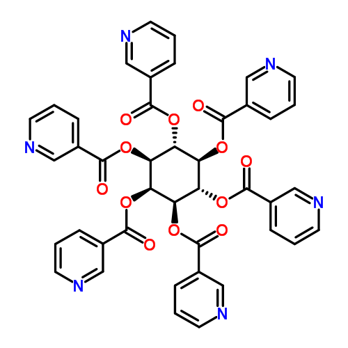 Инозитола никотинат структурная формула