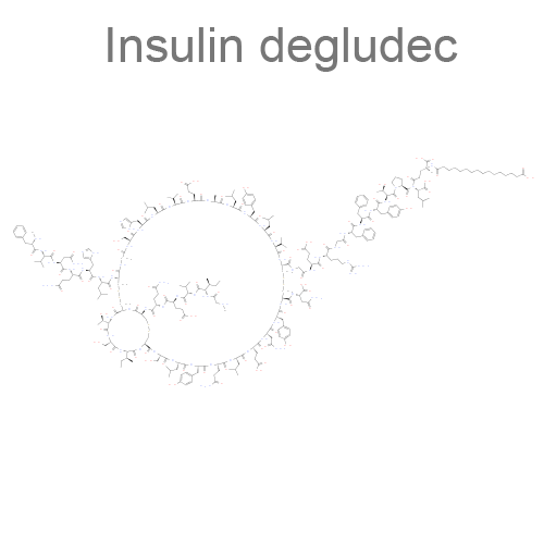 Структурная формула Инсулин деглудек + Инсулин аспарт