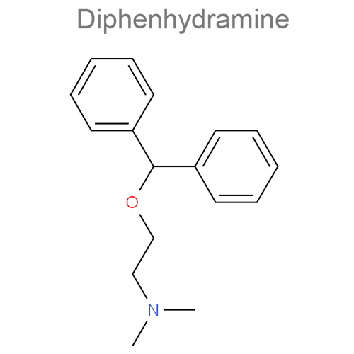 Структурная формула Интерферон альфа-2b человеческий рекомбинантный + Дифенгидрамин