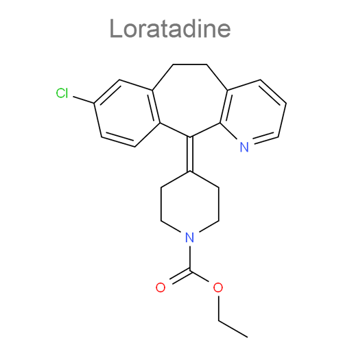 Интерферон альфа-2b + Лоратадин структурная формула