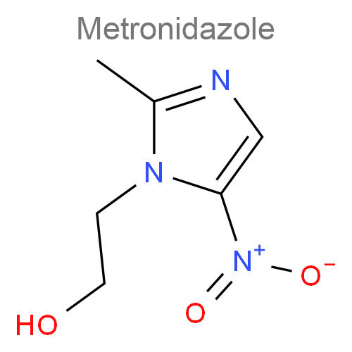 Структурная формула Интерферон альфа-2b + Метронидазол + Флуконазол