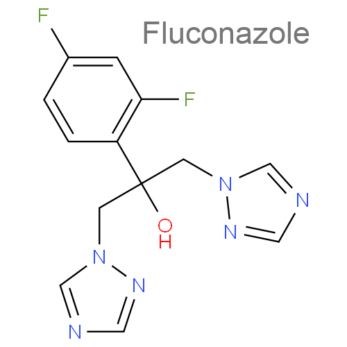 Структурная формула 2 Интерферон альфа-2b + Метронидазол + Флуконазол