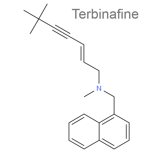 Интерферон альфа-2b + Метронидазол + Тербинафин структурная формула 2