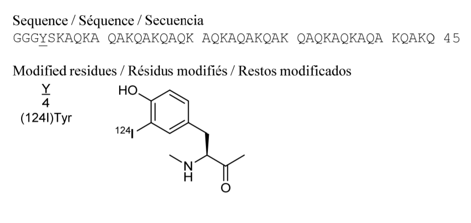 Структура Йод (<sup>124</sup>I) эвузамитид