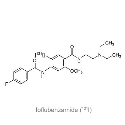 Структурная формула Йофлубензамид (<sup>131</sup>I)