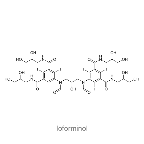 Структурная формула Йоформинол