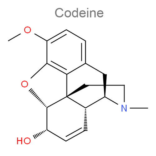 Структурная формула Ипекакуана + Кодеин
