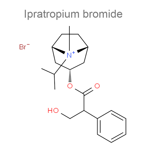 Структурная формула Ипратропия бромид + Фенотерол