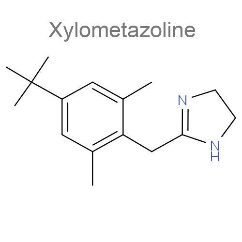 Структурная формула 2 Ипратропия бромид + Ксилометазолин