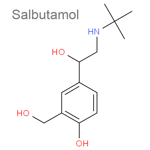 Ипратропия бромид + Сальбутамол структурная формула 2