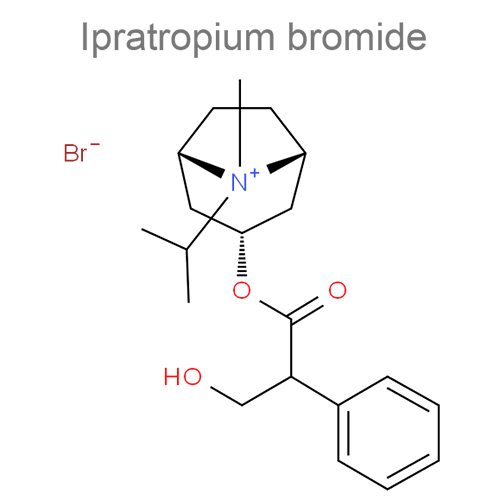 Ипратропия бромид + Сальбутамол структурная формула