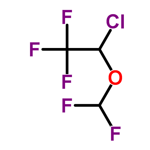 Структурная формула Изофлуран