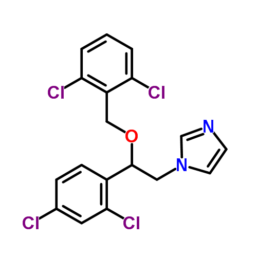 Изоконазол структурная формула