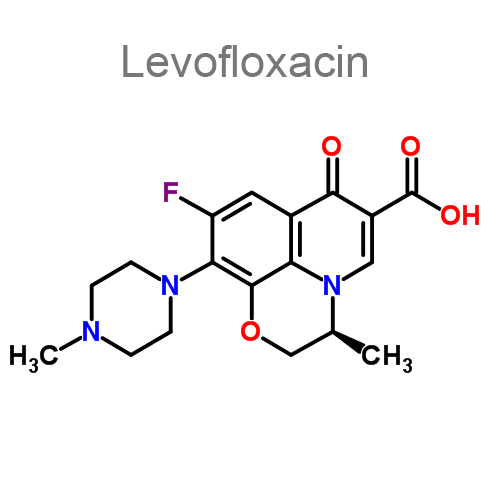 Структурная формула 2 Изониазид + Левофлоксацин + Пиразинамид + Рифампицин + [Пиридоксин]