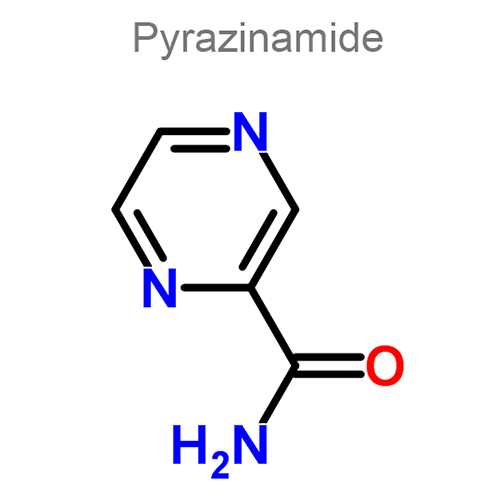 Структурная формула 3 Изониазид + Ломефлоксацин + Пиразинамид + Этамбутол + Пиридоксин