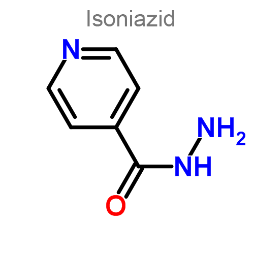 Структурная формула Изониазид + Пиразинамид + Рифампицин