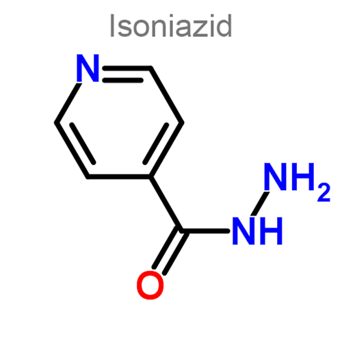 Структурная формула Изониазид + Пиразинамид