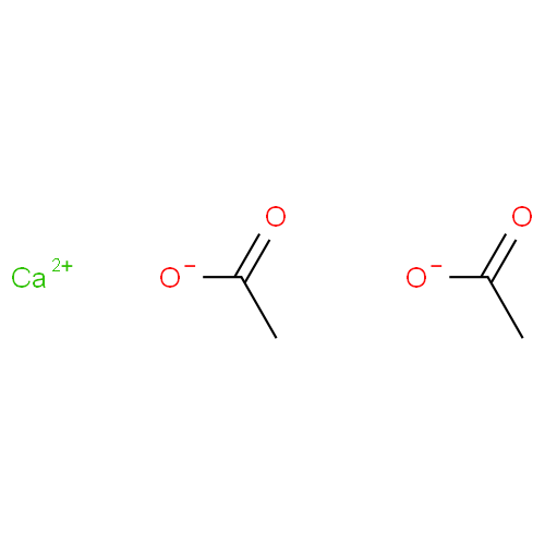 Структурная формула Кальция ацетат
