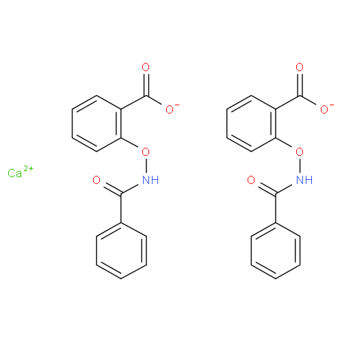 Структурная формула Кальция бензамидосалицилат