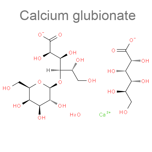 Кальция глубионат + Кальция лактобионат структурная формула