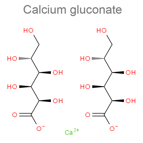 Структурная формула Кальция глюконат + Мафенид + Натрия алгинат + Фенозановая кислота
