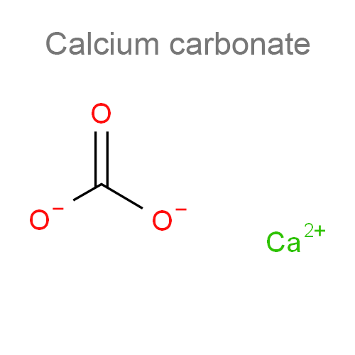 Структурная формула Кальция карбонат + Кальция лактоглюконат
