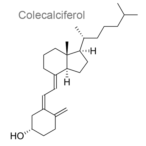 Кальция карбонат + Колекальциферол структурная формула 2