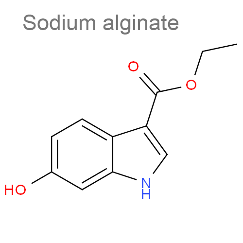 Структурная формула 2 Кальция карбонат + Натрия алгинат + Натрия гидрокарбонат