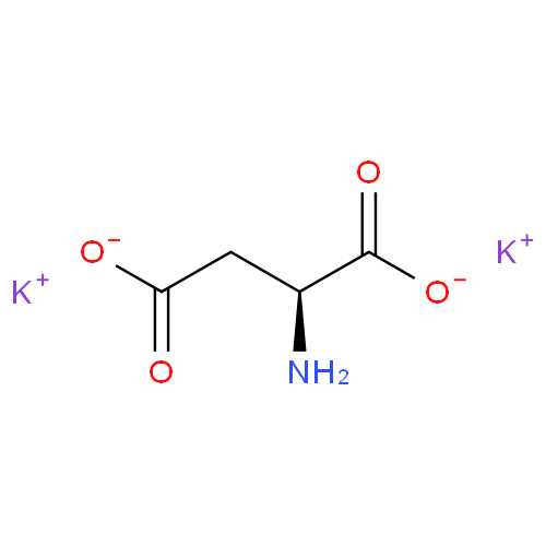 Структурная формула Калия аспарагинат