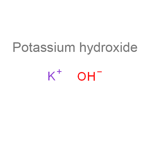 Структурная формула Калия гидроксид + Этанол