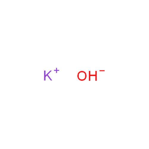 Структурная формула Калия гидроксид