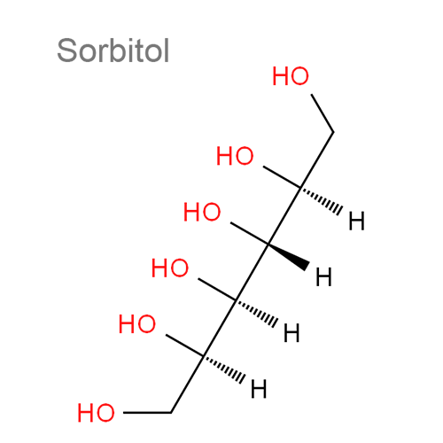Структурная формула 6 Калия хлорид + Кальция хлорид + Магния хлорид + Натрия лактат + Натрия хлорид + Сорбитол